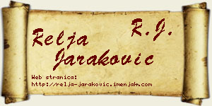 Relja Jaraković vizit kartica